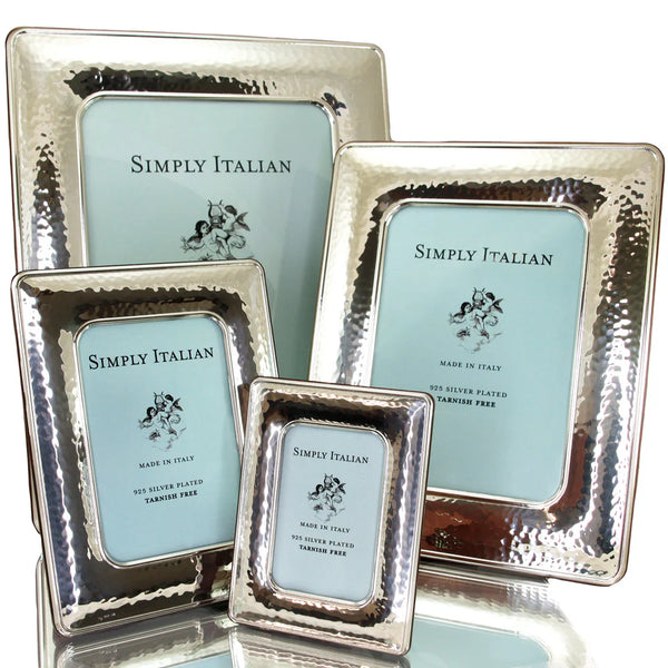 Simply Italian - Sterling Silver Hammered Frame