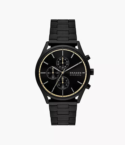 Skagen - Holst Chronograph Black Stainless Steel Watch