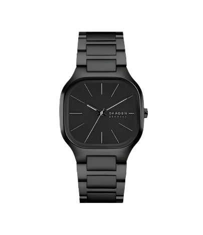 Skagen - Mellem Three-Hand Black Stainless Steel Watch