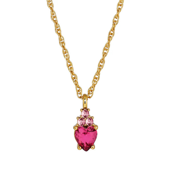 Dyrberg Kern - Spira Gold Pendant Necklace, Rose
