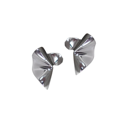 Fabuleux Vous - Bijoux High Gloss Fan Stud Earrings