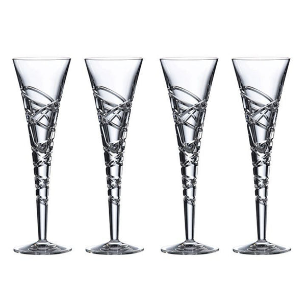 Royal Doulton - Saturn Nouveau Champagne Flute Set of 4