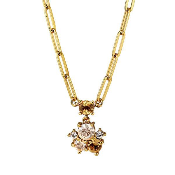 Dyrberg Kern - Tanzy Gold Pendant Necklace Golden