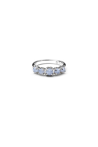 Stolen Girlfriends Club - Halo Cluster Ring Blue Agate