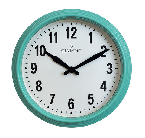 Olympic - Topham Clock 32cm Turquoise