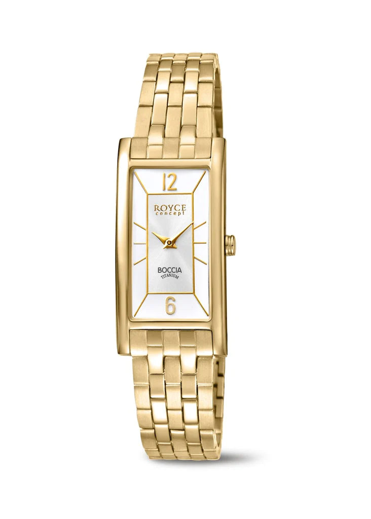 Boccia Pure Titanium Gold Plated Ladies Watch Brent Weatherall