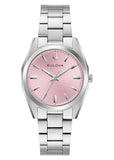 Bulova - Ladies Surveyor Pink Dial Stainless Steel Bracelet