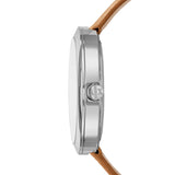 Armani Exchange - Julietta White & Tan Mother Of Pearl Watch