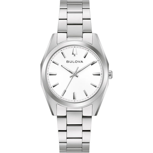 Bulova - Surveyor Quartz 31 mm White Dial Stainless Steel Bracelet