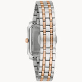Bulova - Ladies Two-Tone IP Stainless Steel Analog Watch with White Dial