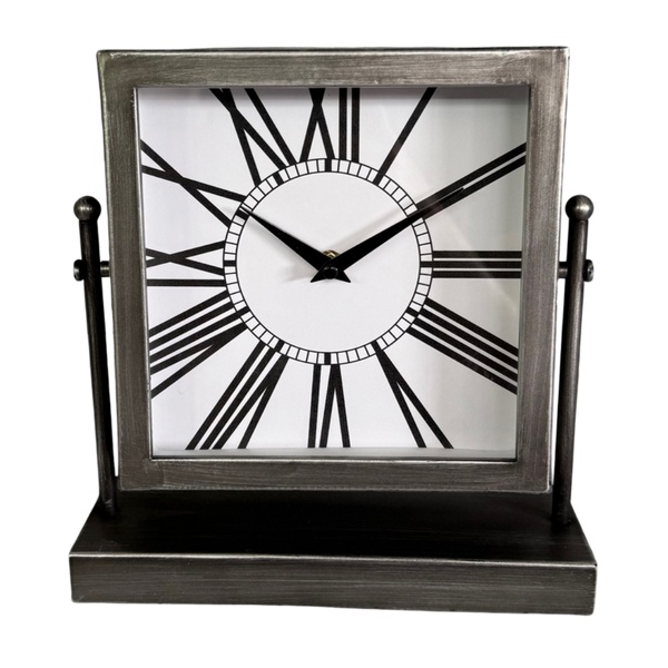 Gunmetal Grey Mantel Clock