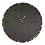 Wall Clock - Black Clock With Gold Numbers