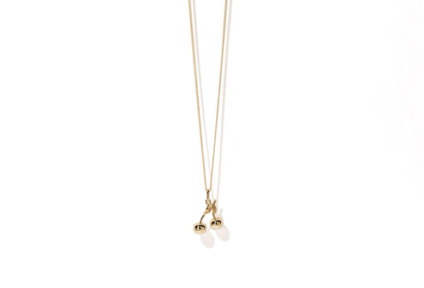 Meadowlark - Cherry Cherry Necklace Gold Plated