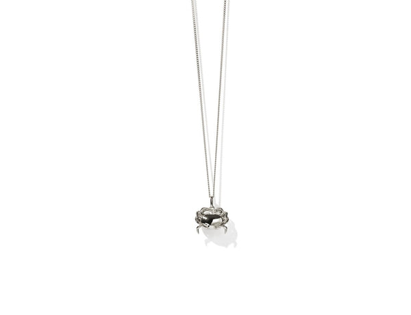 Meadowlark - Crab Charm Necklace Sterling Silver