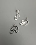 Meadowlark - Cursive Letter Charm Necklace "J" Gold Plated