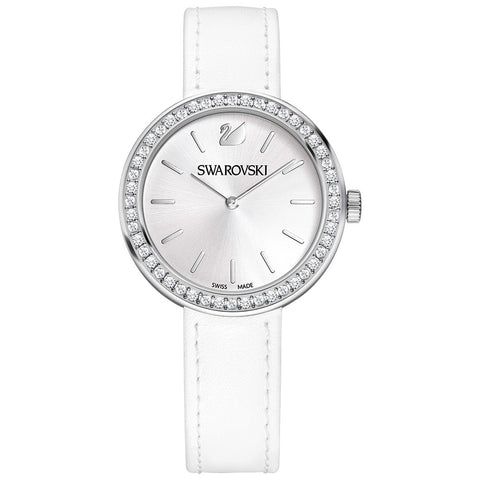 Swarovski Watches - Silver Dial With Crystal Around Dial