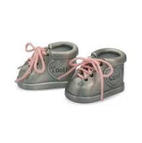 Baby Pewter First Tooth and Curl Keepsake Shoes