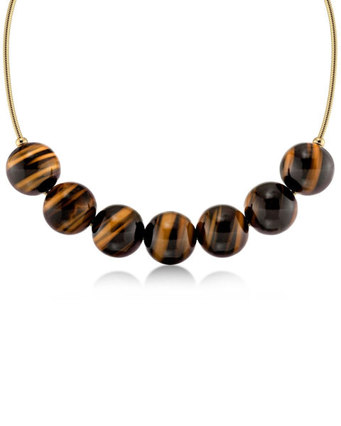 Edblad - Aura Necklace Maxi Gold & Brown