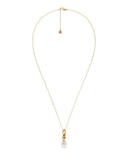 Edblad - Swivel Necklace Pearl Small Gold