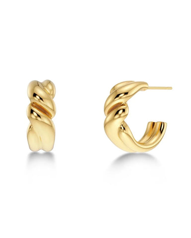 Edblad - Twist Hoops Small Gold