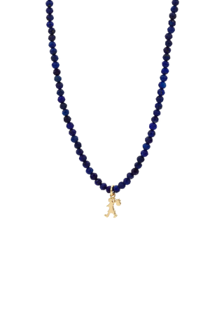 Karen Walker - Lapis Runaway Girl Necklace Gold Plated