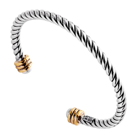 Najo - Rope Silver & Tumbaga Cuff 60mm