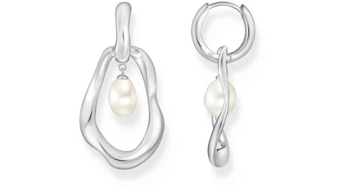 Thomas Sabo - Fluid Statement Fresh Water Pearl Earrings