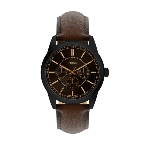 Fossil - Pearson Men's Black & Dark Brown Watch