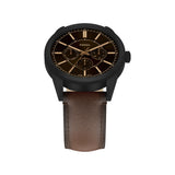 Fossil - Pearson Men's Black & Dark Brown Watch