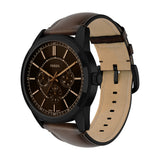 Fossil - Pearson Men's Black & Dark Brown Watch