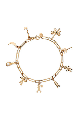 Karen Walker - Full Adventure Charm Bracelet 9ct Yellow Gold