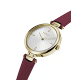 Furla - New Pin Red Leather Strap Watch