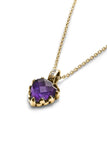 Stolen Girlfriends - Love Claw Necklace Amethyst Gold Plate