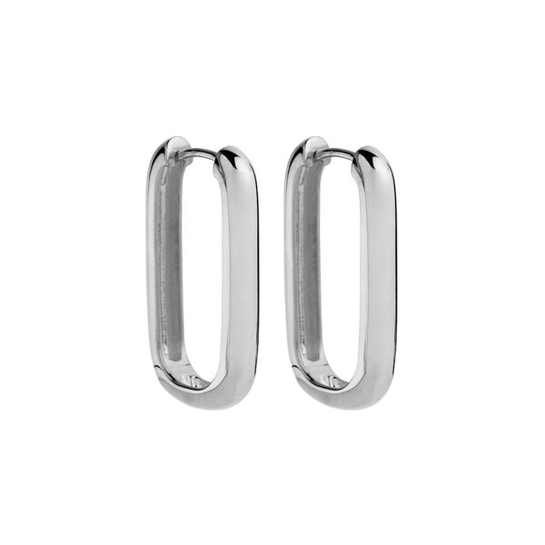 Najo - Elemental Hoop Earrings Silver