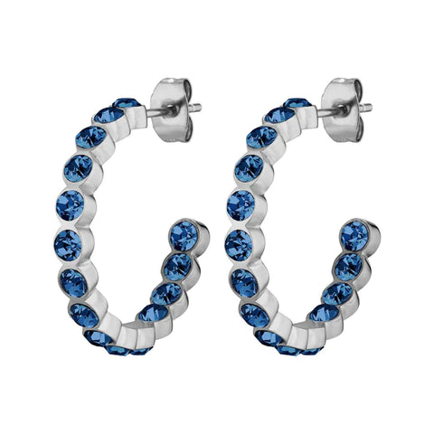 Dyrberg/Kern - Holly Shiny Silver Hoop Earrings