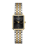 Rosefield - Octagon XS Black Gold Silver Duotone Bracelet Watch