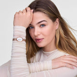 Daniel Wellington - Juliette Braided Mesh White Sunray Rose Gold