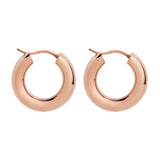 Najo - Cocoon Hoop Earring Rose Gold Plated