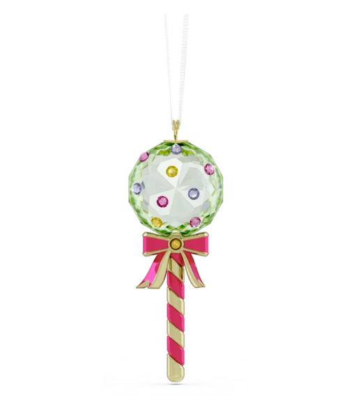 Swarovski - Holiday Cheers Dulcis Lollipop Ornament Green