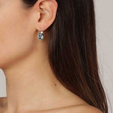 Dyberg Kern - Louise Shiny Silver Earrings - Grey