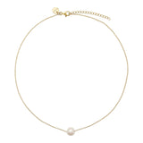 Najo - Yellow Gold Plated Chain With Freshwater Pearl