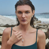 Najo - Sterling Silver Pendant With Square Blue Topaz