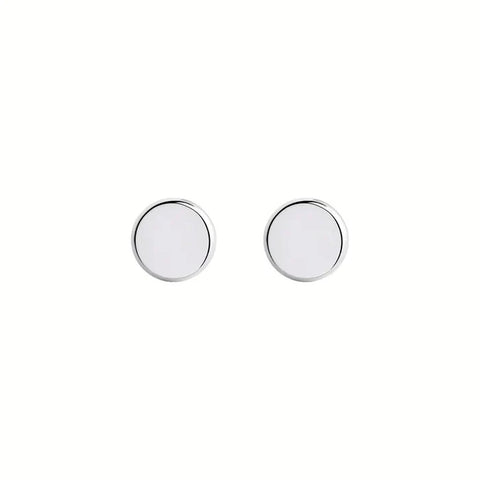 Najo - Clásico Round Men’s Silver Cufflinks