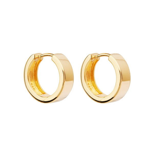 Najo - Stella Huggie Earrings Gold Plated