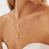 Najo - Love Lock Necklace Gold Plated