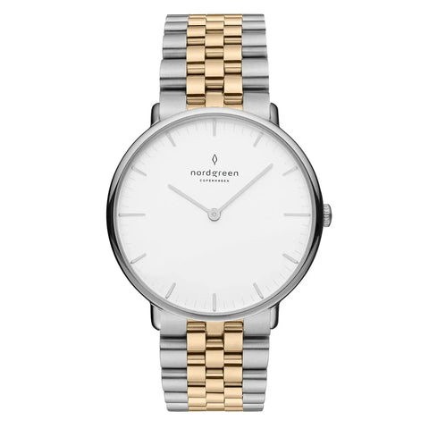 NordGreen - Native Two Toned Slim Metal Watch