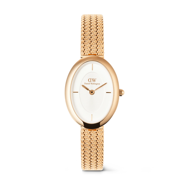 Daniel Wellington - Juliette Braided Mesh White Sunray Rose Gold