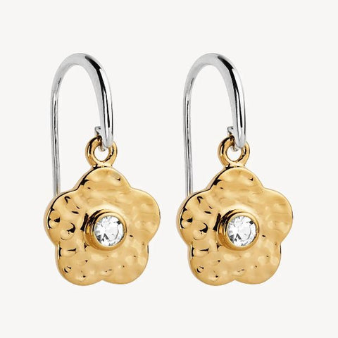 Najo - Forget-Me-Not Drop Earrings Two-Tone