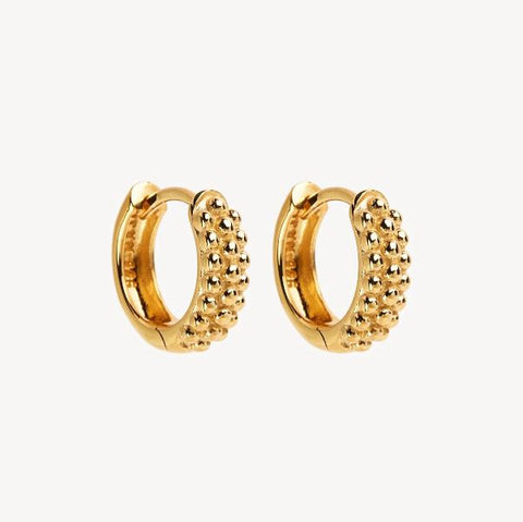 Najo - Chia Huggie Earrings Gold Plated
