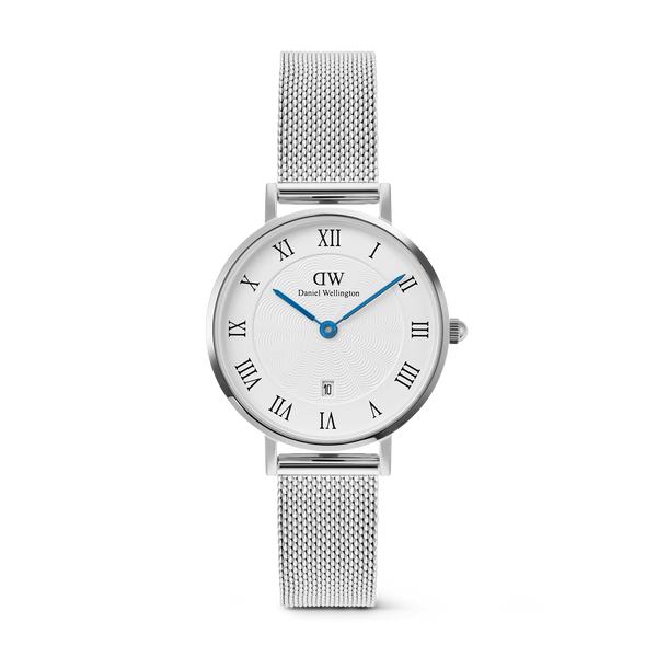 Daniel Wellington - Petite Roman Numerals Date Silver